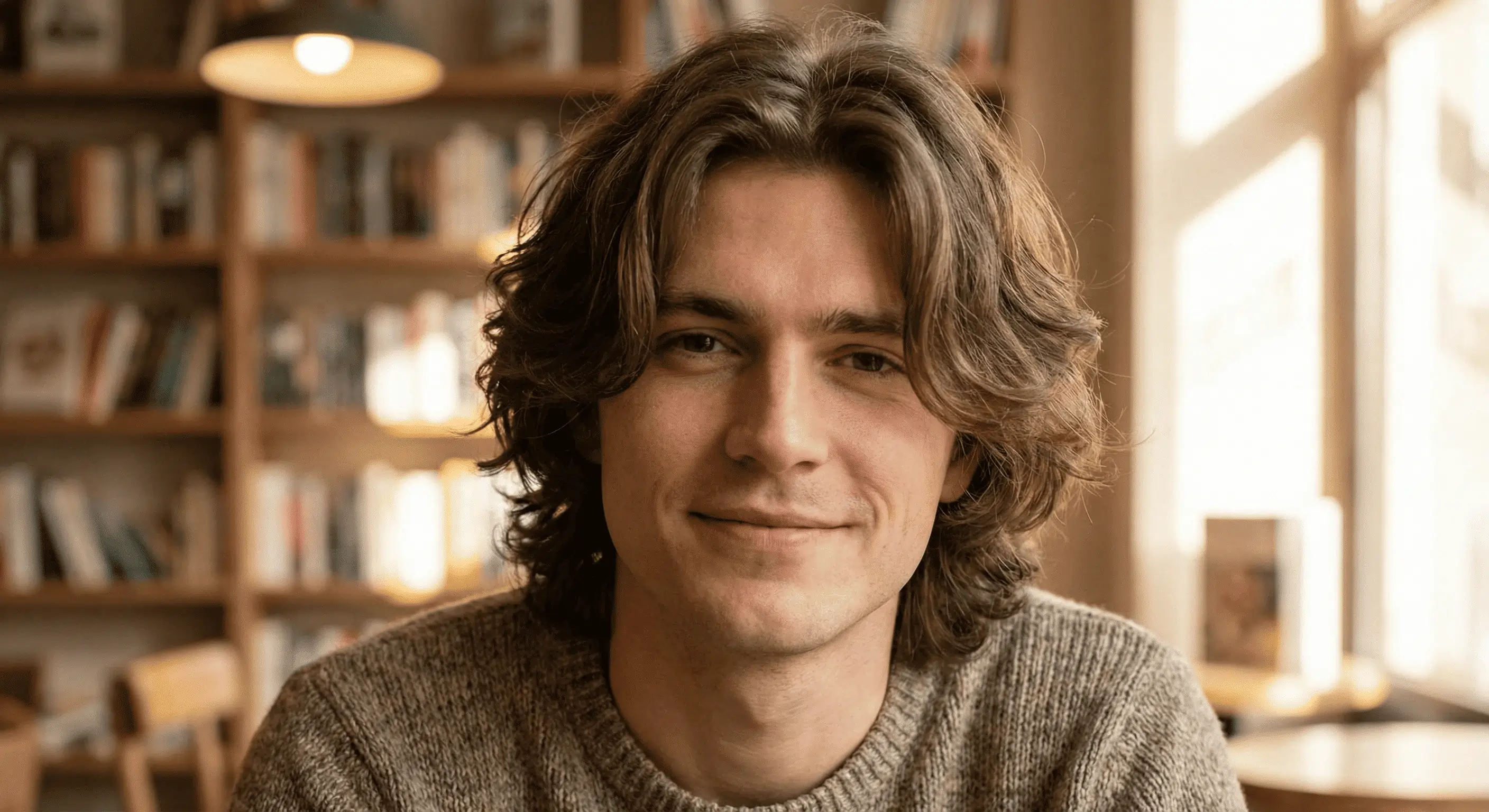 Man with a modern styled hairstyle being crafted at a barbershop